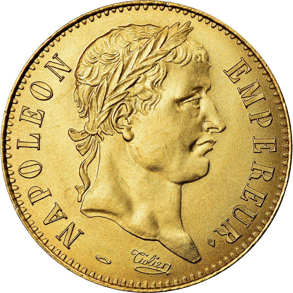 Frankreich, Medaille, Reproduction 1 Franc Napoléon Ier 1808, STGL, Bronze