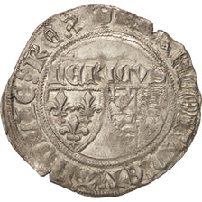 France, Henri VI de Lancastre, Blanc aux Écus, Paris, EF(40-45), Billon