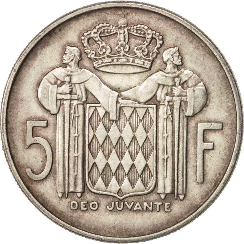 Monaco, Rainier III, 5 Francs, 1960, BB, Argento, KM:141, Gadoury:152