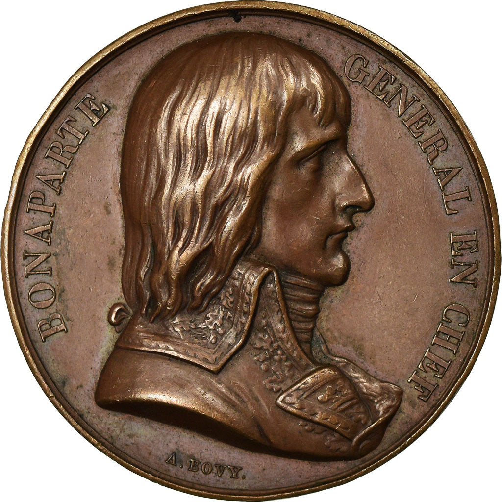 France, Medal, Napoléon Bonaparte, Campagne d'Egypte, History, 1798, Bovy