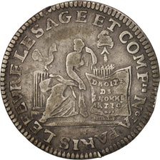 Coin, France, Lefevre Lesage, 20 Sols, 1792, VF(30-35), Silver, Brandon:243