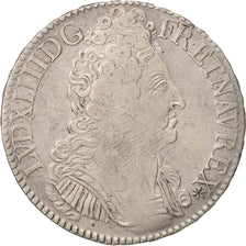 Francia, Louis XIV, Écu aux 3 couronnes, 1709, Caen, BC+, Plata, KM:386.3