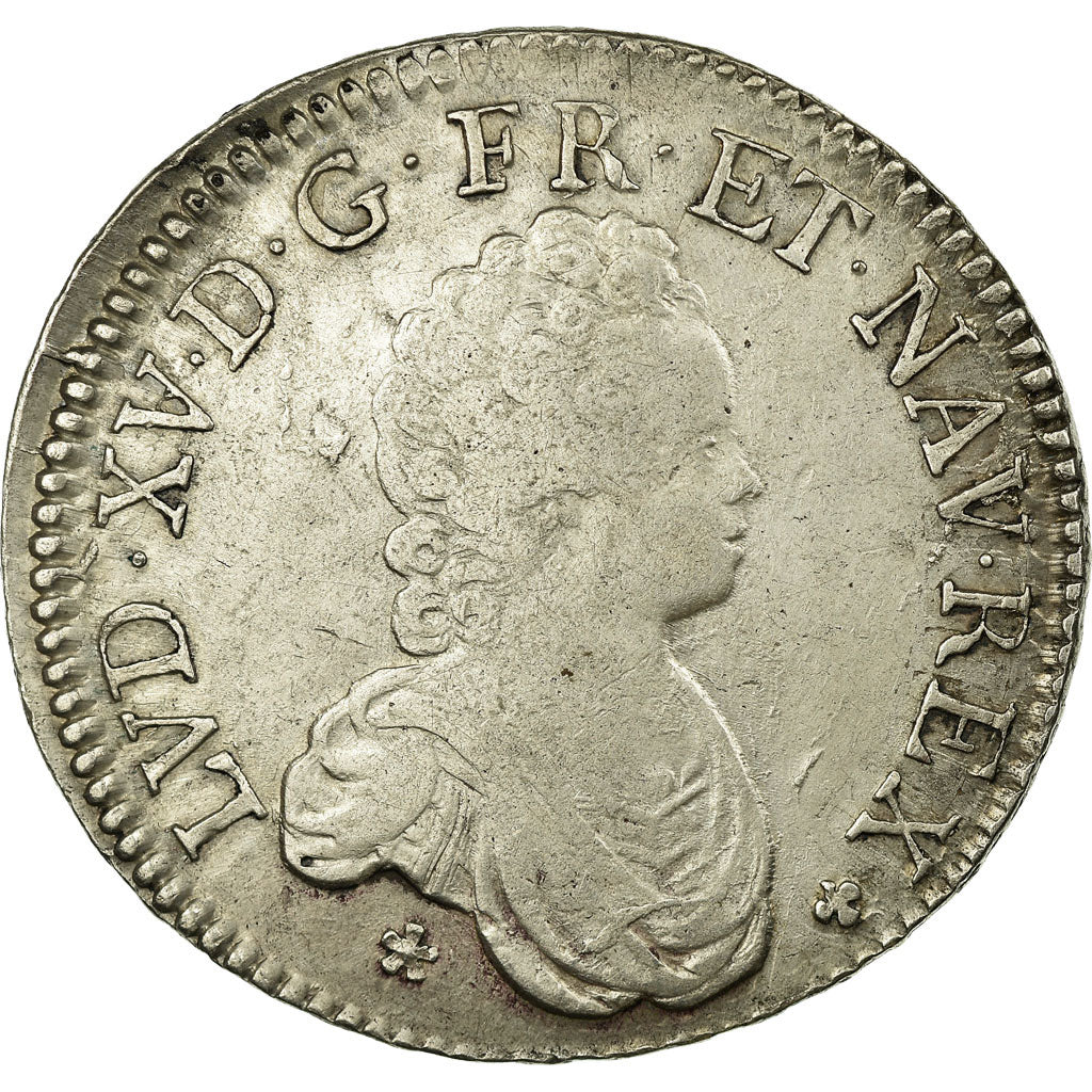 Monnaie, France, Louis XV, Écu Vertugadin, Ecu, 1716, Amiens, TTB, Argent