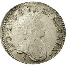 Moneta, Francia, Louis XV, Écu Vertugadin, Ecu, 1716, Amiens, BB, Argento