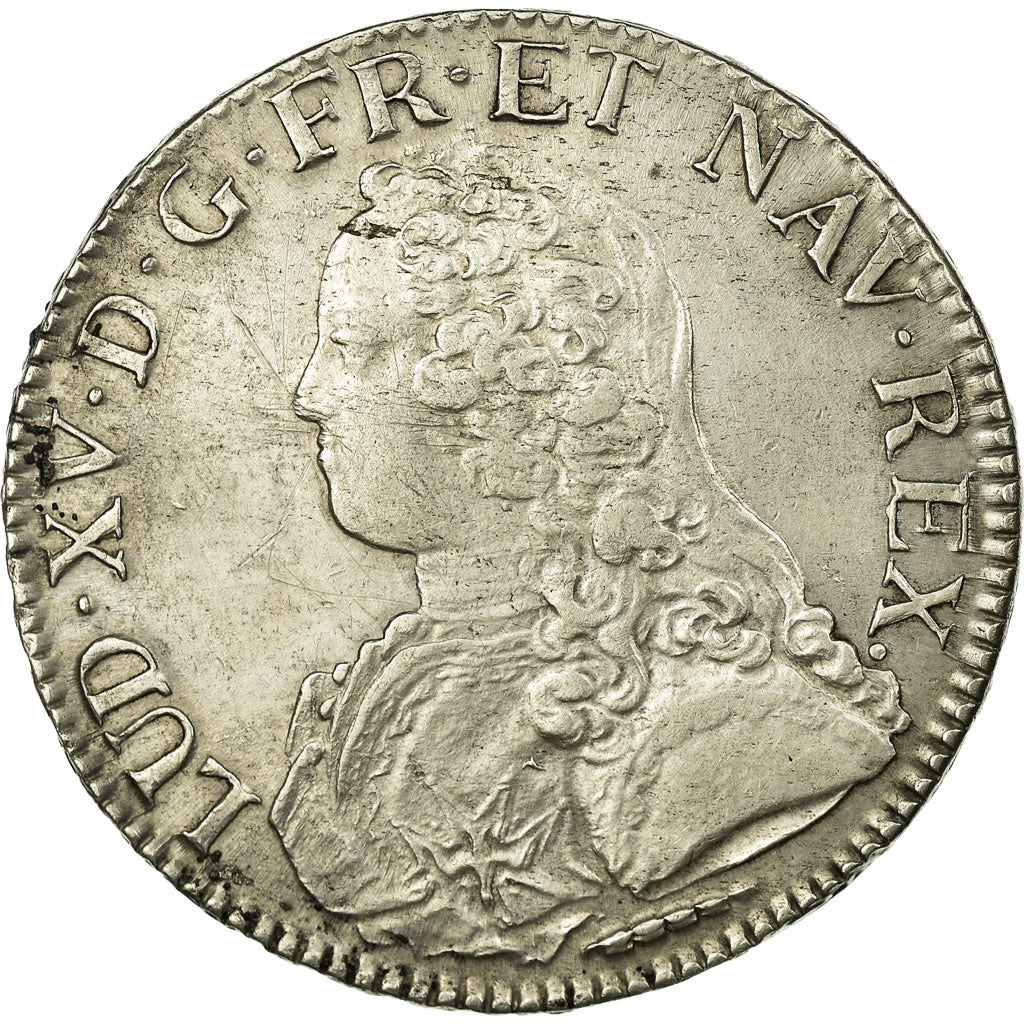 Moneta, Francia, Louis XV, Écu aux branches d'olivier, Ecu, 1726, Amiens, BB+