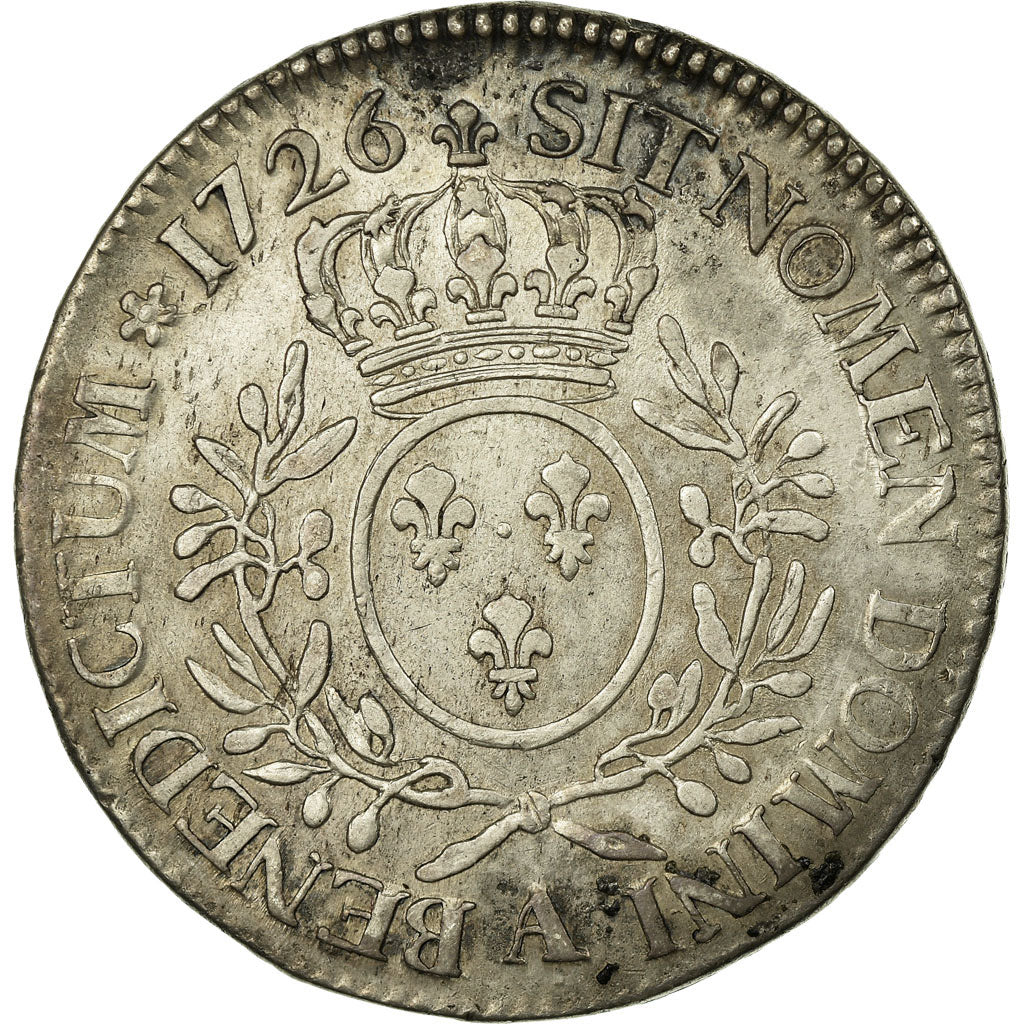 Coin, France, Louis XV, Écu aux branches d'olivier, Ecu, 1726, Paris