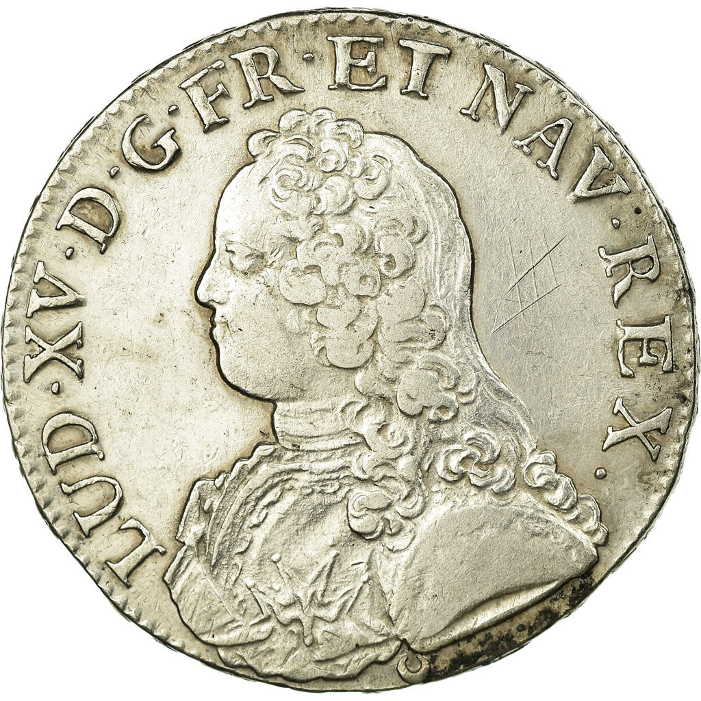 Moneta, Francia, Louis XV, Écu aux branches d'olivier, Ecu, 1726, Tours, BB+