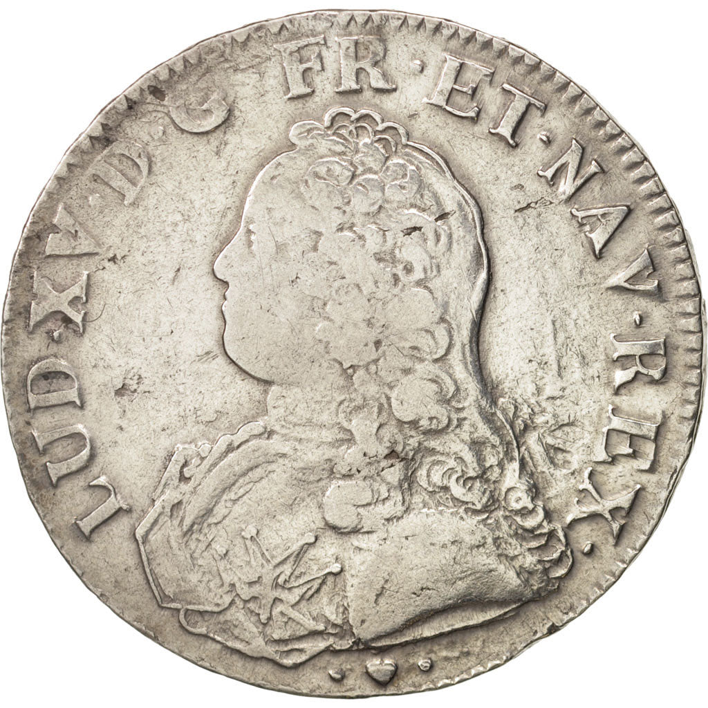 Moneta, Francia, Louis XV, Écu aux branches d'olivier, Ecu, 1737, Strasbourg