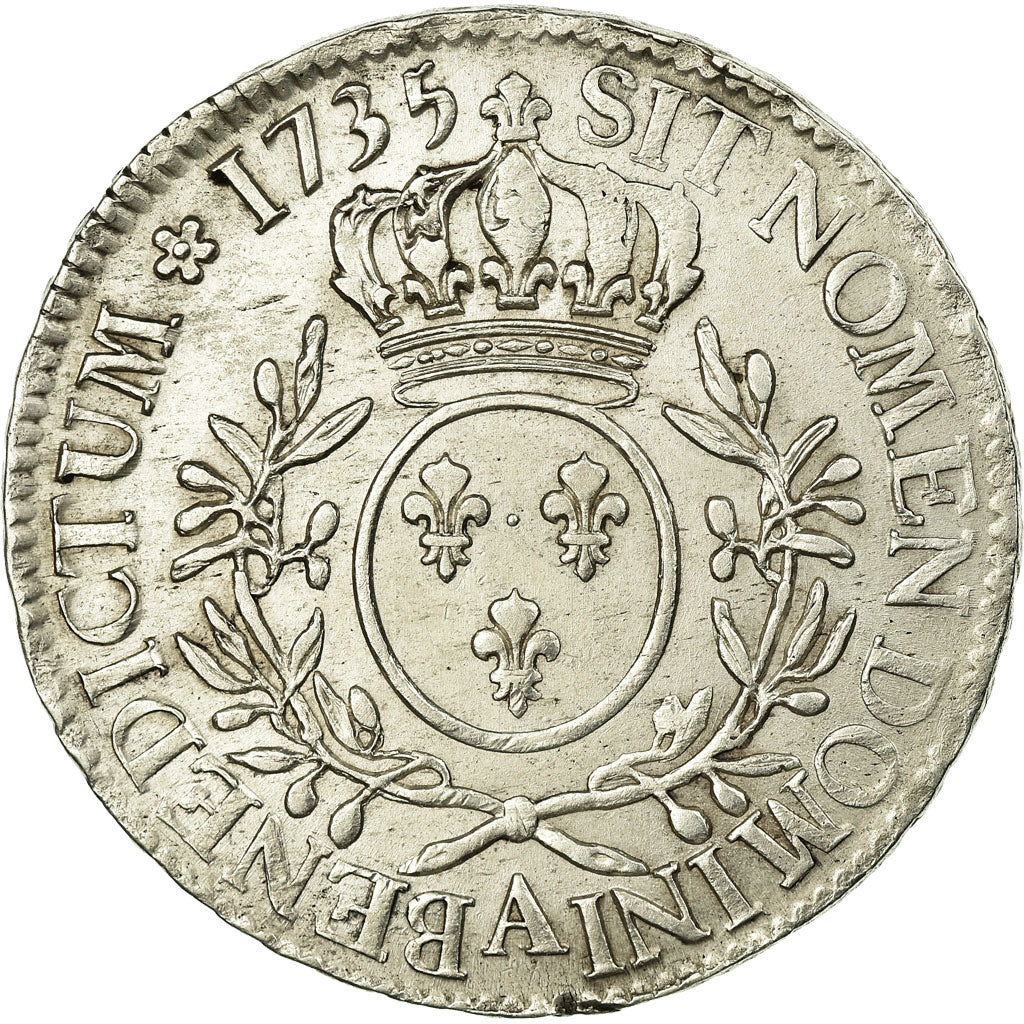 Monnaie, France, Louis XV, Écu aux branches d'olivier, Ecu, 1735, Paris, TTB+