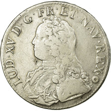 Coin, France, Louis XV, Écu aux branches d'olivier, Ecu, 1729, Metz, VF(20-25)