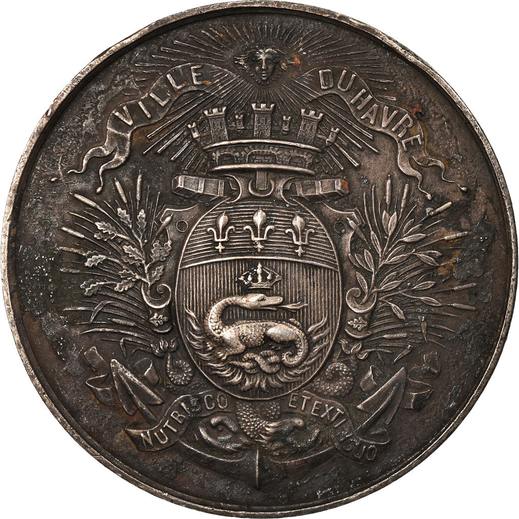 França, Medal, Société Havraise de Protection des Animaux, 1890, AU(50-53)