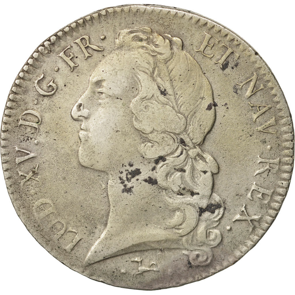 Francia, Louis XV, Écu au bandeau, 1741, Bayonne, BC+, Plata, KM:512.12