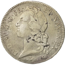 Francia, Louis XV, Écu au bandeau, 1741, Bayonne, BC+, Plata, KM:512.12