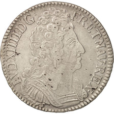 Moneda, Francia, Louis XIV, Écu aux 3 couronnes, Ecu, 1709, Rouen, BC+, Plata