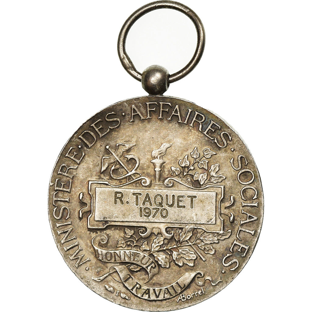 Francia, Ministère des Affaires Sociales, medaglia, 1970, Eccellente qualità