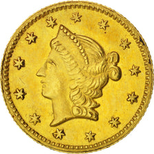 United States, California Gold, 1/2 Dollar, 1853, AU(55-58), Gold