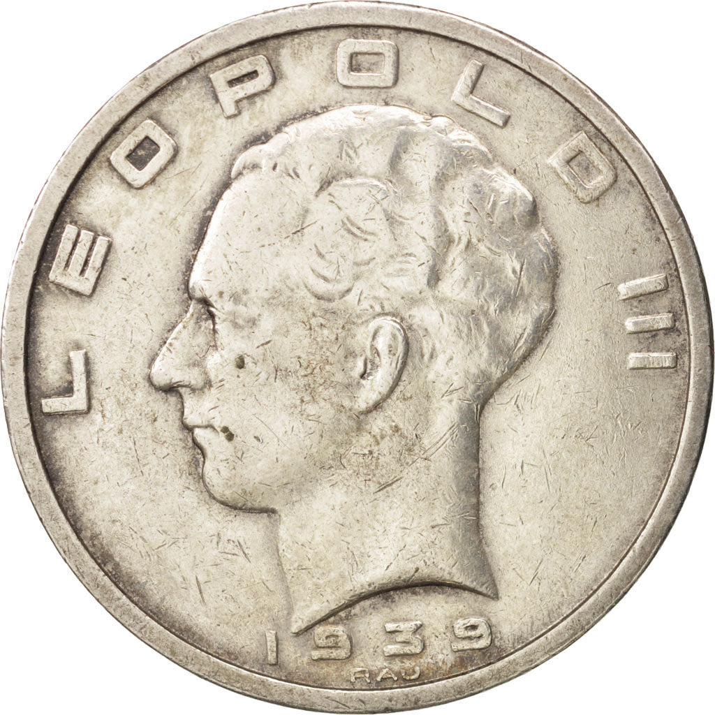 Moneta, Belgio, 50 Francs, 50 Frank, 1939, BB, Argento, KM:121