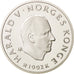 Norway, Harald V, 50 Kroner, 1992, MS(65-70), Silver, KM:439