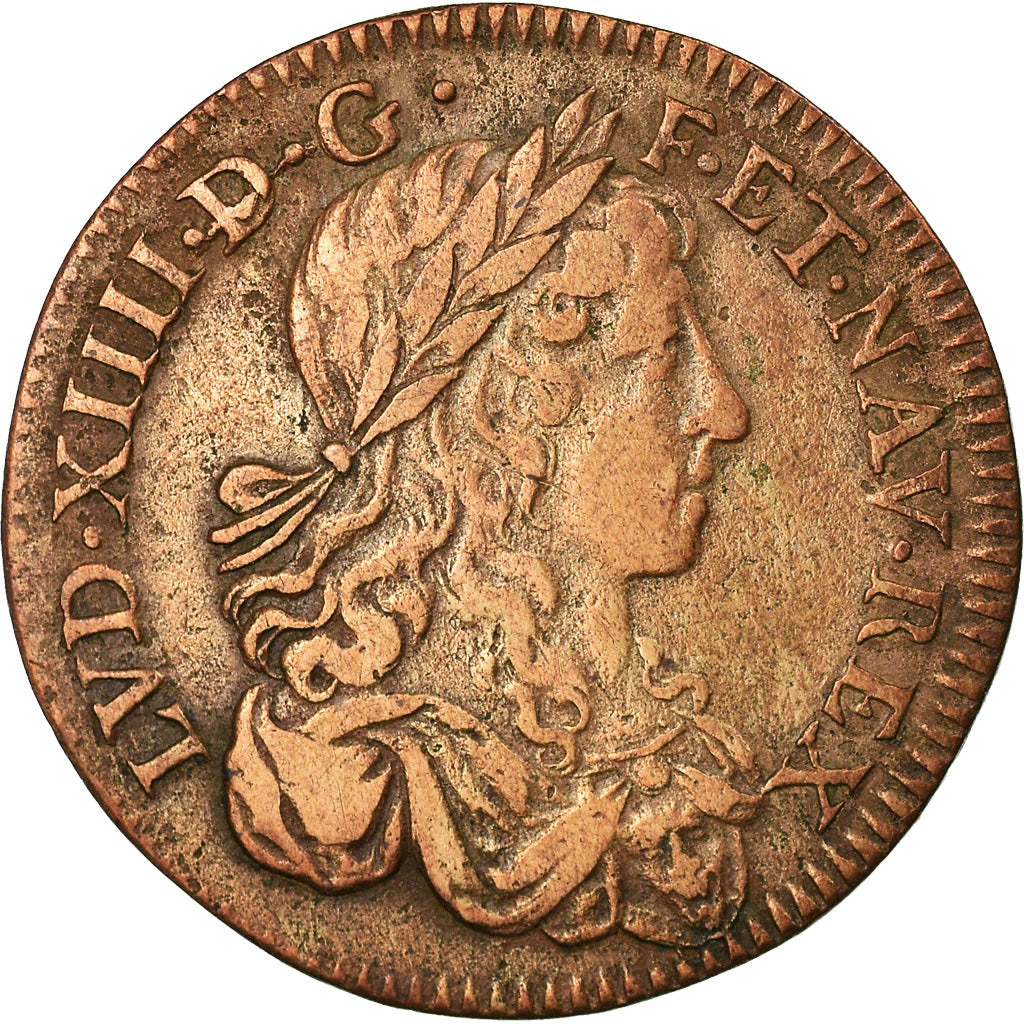 France, Token, Louis XIV, Conseil du Roi, History, VF(30-35), Copper