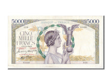 Francia, 5000 Francs, 5 000 F 1934-1944 ''Victoire'', 1942, KM:97c, BB+, Faye...