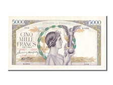 France, 5000 Francs, 5 000 F 1934-1944 ''Victoire'', 1942, KM #97c, 1942-09-24,.