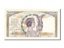 Geldschein, Frankreich, 5000 Francs, 5 000 F 1934-1944 ''Victoire'', 1942