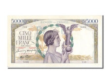 Billete, Francia, 5000 Francs, 5 000 F 1934-1944 ''Victoire'', 1942, 1942-04-23