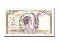 Geldschein, Frankreich, 5000 Francs, 5 000 F 1934-1944 ''Victoire'', 1942