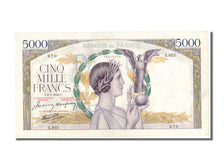 France, 5000 Francs, 5 000 F 1934-1944 ''Victoire'', 1942, KM #97c, 1942-01-08,.