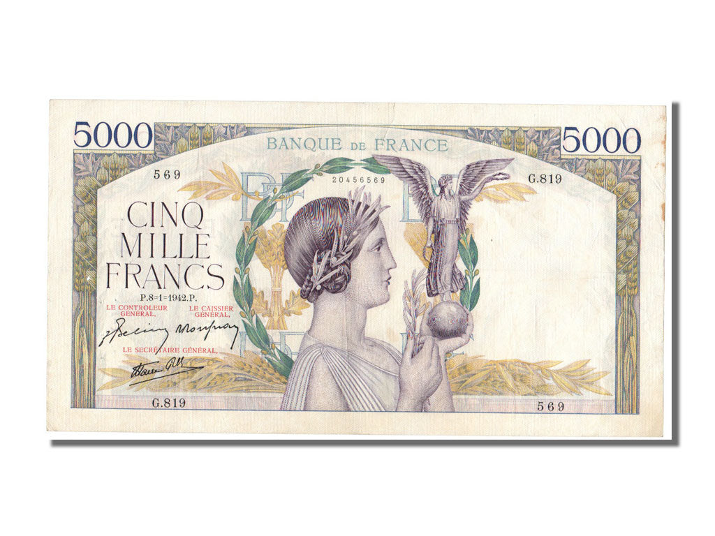 5000 Francs Victoire type 1934 « Impression à Plat »