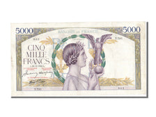 France, 5000 Francs, 5 000 F 1934-1944 ''Victoire'', 1941, KM #97c, 1941-12-26,.