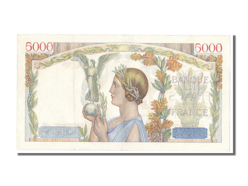 Banknote, France, 5000 Francs, 5 000 F 1934-1944 ''Victoire'', 1941, 1941-12-04