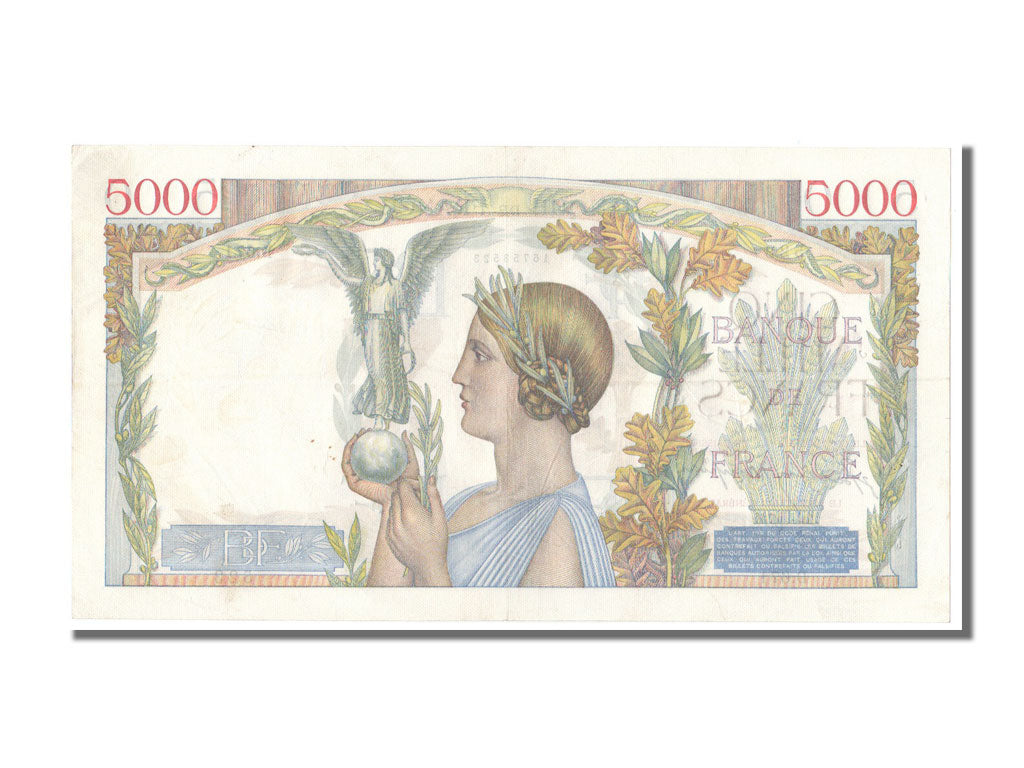 Banconote, Francia, 5000 Francs, 5 000 F 1934-1944 ''Victoire'', 1941