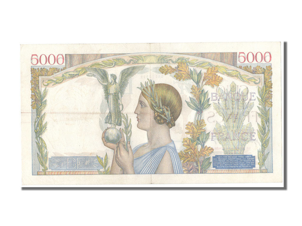 Banconote, Francia, 5000 Francs, 5 000 F 1934-1944 ''Victoire'', 1941