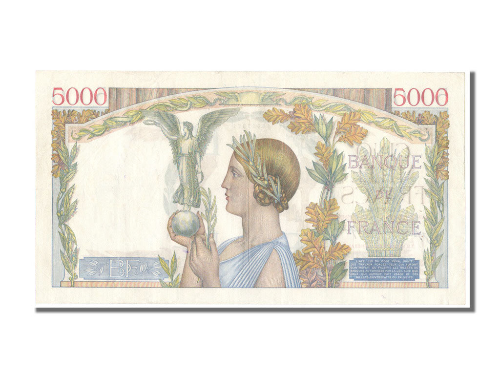 Billet, France, 5000 Francs, 5 000 F 1934-1944 ''Victoire'', 1941, 1941-08-14