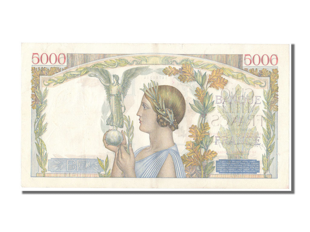 Banknote, France, 5000 Francs, 5 000 F 1934-1944 ''Victoire'', 1941, 1941-07-10