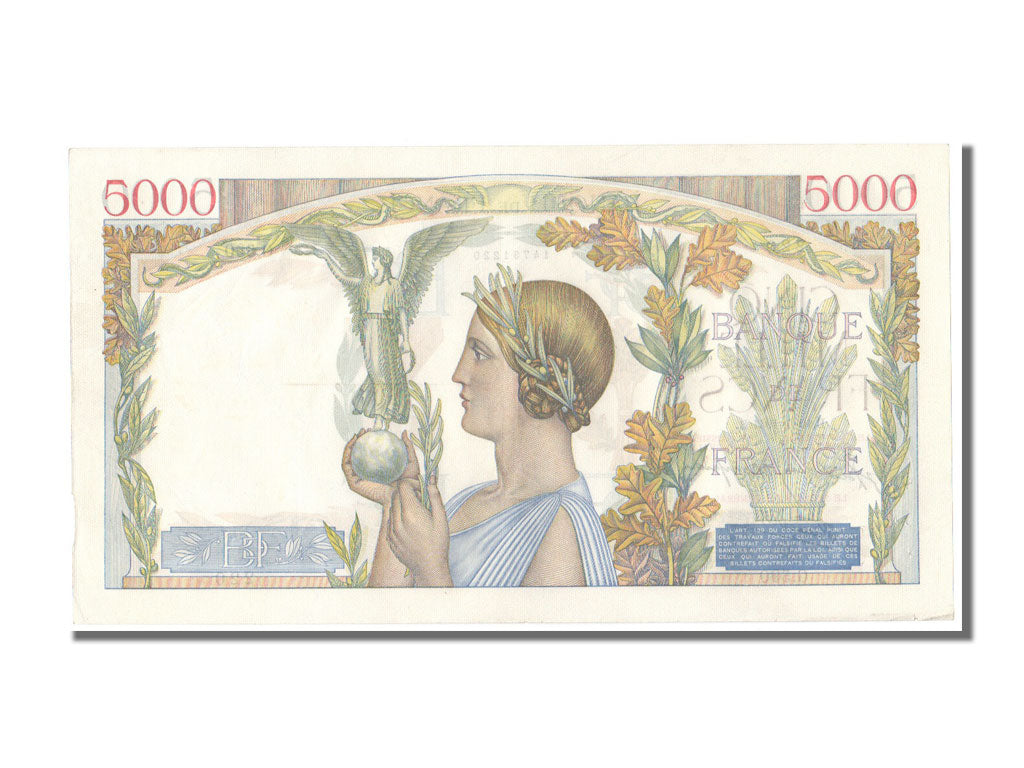 Banknote, France, 5000 Francs, 5 000 F 1934-1944 ''Victoire'', 1941, 1941-07-10