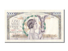 Banknote, France, 5000 Francs, 5 000 F 1934-1944 ''Victoire'', 1939, 1939-09-28