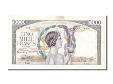 France, 5000 Francs, 5 000 F 1934-1944 ''Victoire'', 1939, KM #97a, 1939-09-14,.