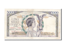 France, 5000 Francs, 5 000 F 1934-1944 ''Victoire'', 1939, KM #97a, 1939-09-07,.