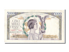 Billete, Francia, 5000 Francs, 5 000 F 1934-1944 ''Victoire'', 1939, 1939-06-08