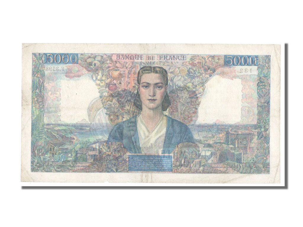 France, 5000 Francs, 5 000 F 1942-1947 ''Empire Français'', 1947, KM #103e, 1...
