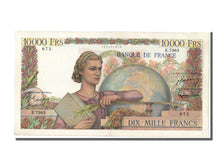 Billete, Francia, 10,000 Francs, 10 000 F 1945-1956 ''Génie Français'', 1954