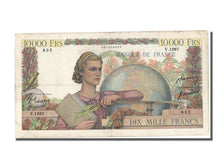 Francia, 10,000 Francs, 10 000 F 1945-1956 ''Génie Français'', 1951, KM:132...