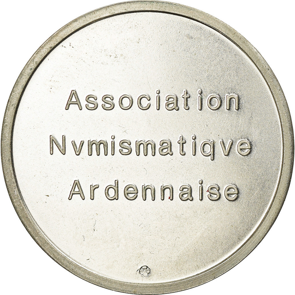France, Token, Association Numismatique Ardennaise, MS(63), Copper Plated Silver