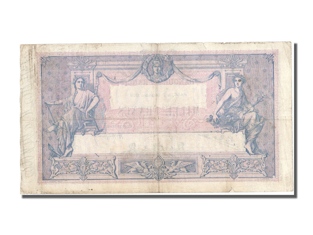 1000 Francs Type Bleu et Rose