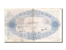 Banconote, Francia, 500 Francs, 500 F 1888-1940 ''Bleu et Rose'', 1939