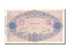 France, 500 Francs, 500 F 1888-1940 ''Bleu et Rose'', 1926, KM #66k,...