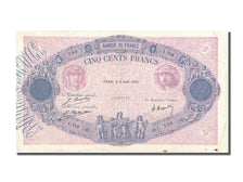 France, 500 Francs, 500 F 1888-1940 ''Bleu et Rose'', 1924, KM #66j,...