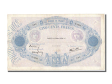 France, 500 Francs, 500 F 1888-1940 ''Bleu et Rose'', 1939, KM #88c,...